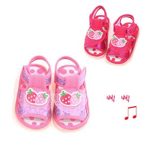달콤 삑삑이 신발 아동 샌들 유아 신발 보행기 베이비신발 가벼운 소리신발 여름 편한 유아샌들 아기샌들
