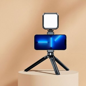 휴핏트 휴대용 촬영 셀카 집게형 LED 3색 휴대폰 조명