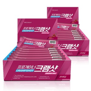 프로게이너 크램샷 체리맛 파워젤 근육 긴장 쥐 완화 라이딩 러닝 마라톤 등산 에너지젤, 35g, 40개