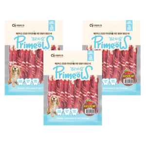 프리미요 강아지 스틱껌 24p, 소고기, 240g, 3개