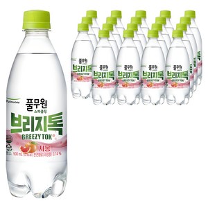 풀무원샘물 브리지톡 탄산수 자몽, 500ml, 20개