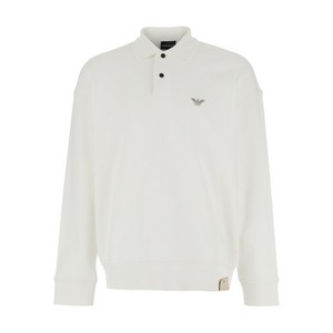 엠포리오아르마니 로고 자수 폴로 셔츠, 화이트계열, Standard XL(KR 105)