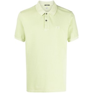 C.P.컴퍼니 로고 패치 피케 폴로 셔츠