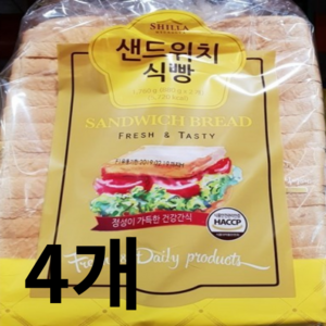 코스트코 식빵 신라명과 샌드위치식빵, 4개, 880000mg