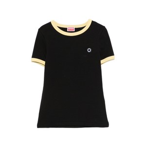 겐조 로고 디테일 반소매 티셔츠, 블랙계열, Standard XS