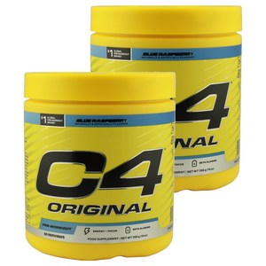 셀루코어 C4 오리지널 프리-워크아웃 블루 라즈베리, 390g, 2개