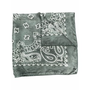 골든 구스 페이즐리 패턴 실크 스카프