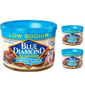 블루다이아몬드 아몬드 라이틀리 솔티드, 170g, 3개