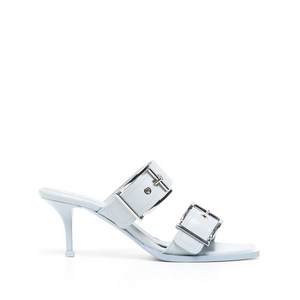 알렉산더맥퀸 버클 가죽 샌들 75mm