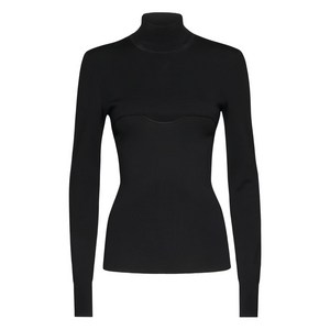 페라가모 골지 모크 넥 탑, 블랙계열, L(KR 105)