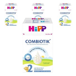 힙 콤비오틱 분유 2단계 무전분, 600g, 4개