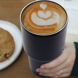 휴대성 좋은 대용량 커피 텀블러 900ML, 블랙, 1개