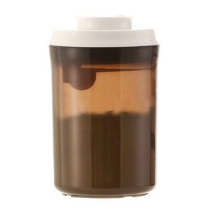 락앤락 다기능 원터치 진공 밀폐용기, 1L 원형 용기, 1개