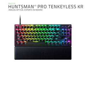 레이저코리아 헌츠맨 V3 프로 텐키리스 한글각인 Raze Huntsman V3 Po TKL KR 유선 키보드, 보여진 바와 같이