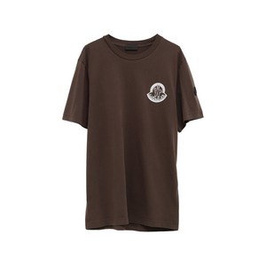 몽클레르 로고 패치 티셔츠, 브라운계열, Standard M(KR 96-180)