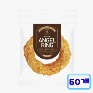 브리더랩 강아지 엔젤링 건조간식, 혼합맛(칠면조/소힘..., 15g, 60개