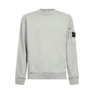 스톤 아일랜드 포켓 소매 크루 넥 스웨트셔츠, 그레이계열, Standard M(KR 95)
