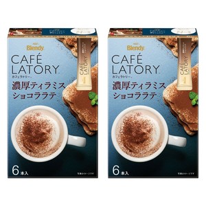 블랜디 카페 라토리 진한 티라미수 쇼콜라 라떼, 11.3g, 6개입, 2개