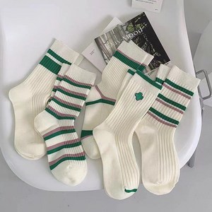 아옴 여성용 모던 데일리 코튼 중목 양말 5컬레