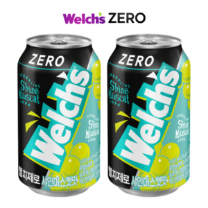 웰치스 제로 샤인머스캣맛, 355ml, 24개