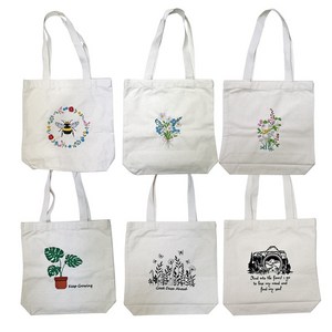 풀풀 캔버스 디자인 자수 에코백 품질좋은 국내제작