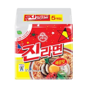 오뚜기 진라면 매운맛, 5개