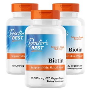 닥터스베스트 비오틴 10000mcg 베지 캡슐, 120정, 3개