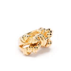 보테가 베네타 매듭 디테일 링, EU 55, 골드계열