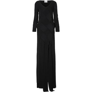 버버리 우븐 패널 이브닝 드레스, 블랙계열, Mid standard M