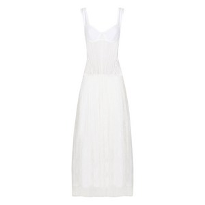 돌체앤가바나 코르셋 디테일 튤 미디 드레스, 화이트계열, Italy 46(KR 77)