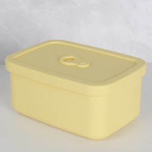 실리콘 밥팩 전자레인지 냉동밥보관용기 반찬통 밀폐 스팀홀 소분용기, 1개, 옐로우 220ml