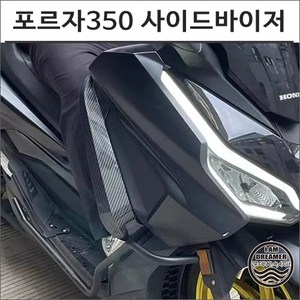 24년이후 포르자 350 사이드바이저 다리 바람막이 2종 카본룩 스모그 8251, 1개