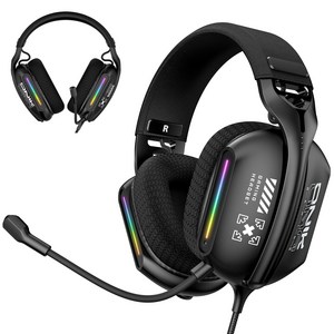 ONIKUMA X12 유선 게이밍 헤드셋 노이즈캔슬링 PS4 PC 핸드폰