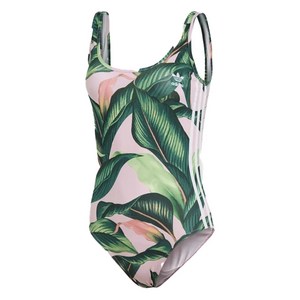 아디다스 X 팜 프린트 바디수트, 핑크계열+그린계열, Standard L(KR 77)