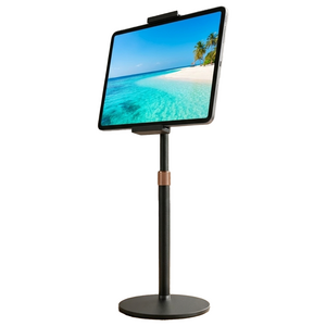 디기어 탄소강 태블릿 스마트폰 겸용 플로어 거치대 높이조절 360도 회전 스탠드