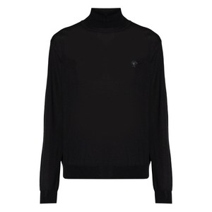 베르사체 로고 터틀 넥 스웨터, 블랙계열, Italy 50(KR 105)