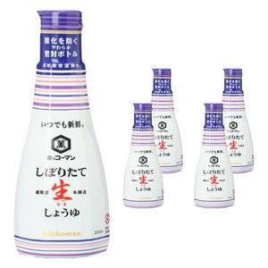 기꼬만 시보리타테 생 간장, 200ml, 5개