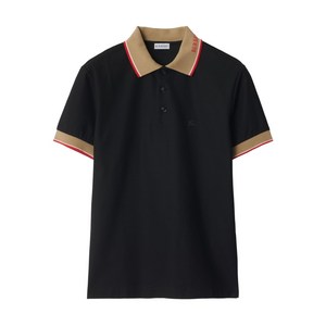 버버리 코튼 폴로 셔츠, 블랙계열, Mid standard M(KR 105)