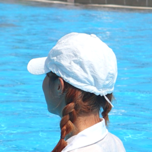 자허블 워터파크 수영장 운동 러닝 헬스 물놀이 방수캡모자 남자 여자 나일론 볼캡, 연보라