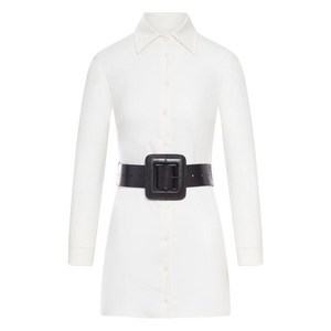 발렌시아가 belted shirt dress, 화이트계열+블랙계열, France 36(KR 55)