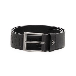 엠포리오아르마니 데보스드 로고 가죽 벨트, cm 90, 블랙계열