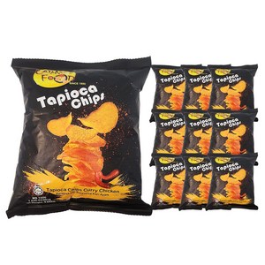 타피오카칩스 커리치킨 바베큐맛 글루텐프리, 10개, 100g