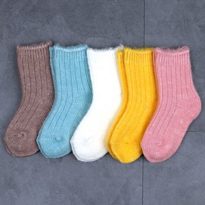 827- 제이울 뽀송 골지3족 set 울 아동 양말 뽀송한 촉감과 파스텔 칼라감이 좋은 따뜻한 양말