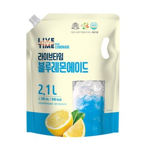 [태웅식품본사] 라이브타임 블루레몬에이드, 1개, 2.1L