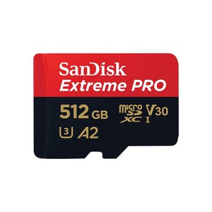 SanDisk Extreme Pro 마이크로SD카드 200MB/s 512GB + SD어댑터