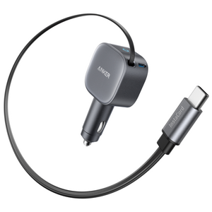 앤커 나노 75W 2포트 차량용 고속 충전기 (C타입 케이블 일체형)