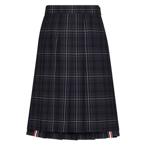 톰 브라운 플레이드 플리츠 미니 스커트, 블랙계열+화이트계열, Italy 46(KR 88)