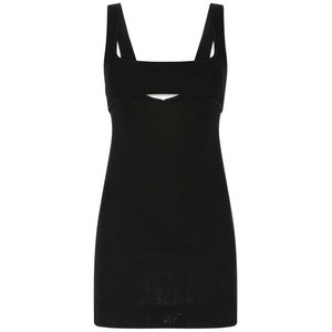 생로랑 컷아웃 민소매 미니 드레스