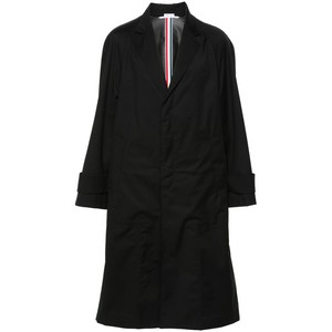 톰 브라운 울 싱글 브레스티드 코트