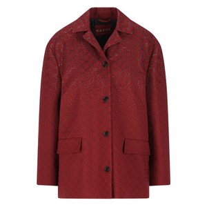 구찌 모노그램 버튼 재킷